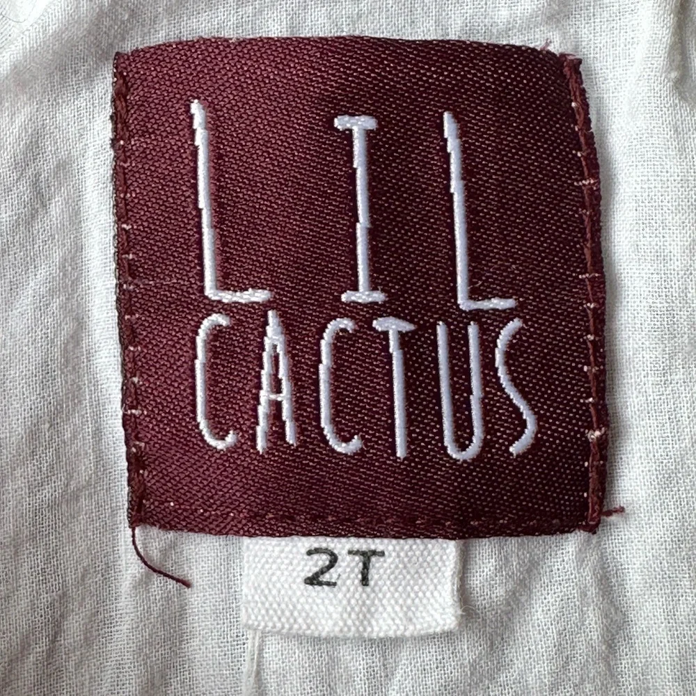 Lil Cactus Black Stripe Boo Halloween Overalls size 2T - Picture 4 of 8